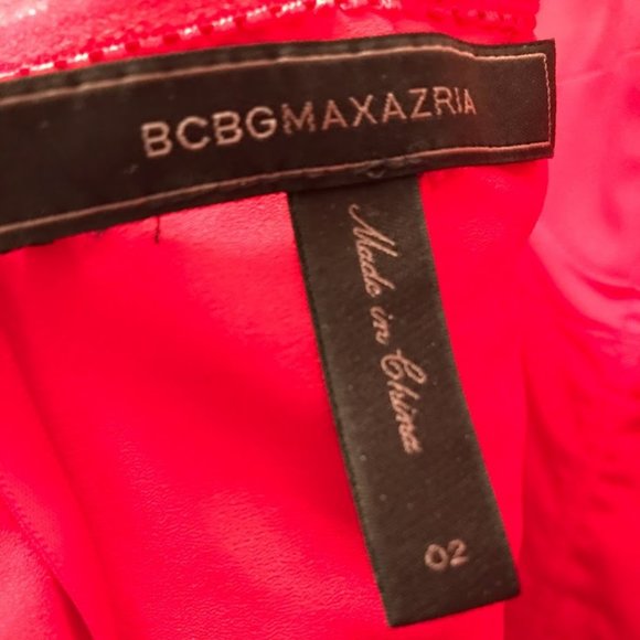 BCBGMAXAZRIA Women Red Pink Form-Fitting Dress Size 02 NEW - Picture 6 of 8